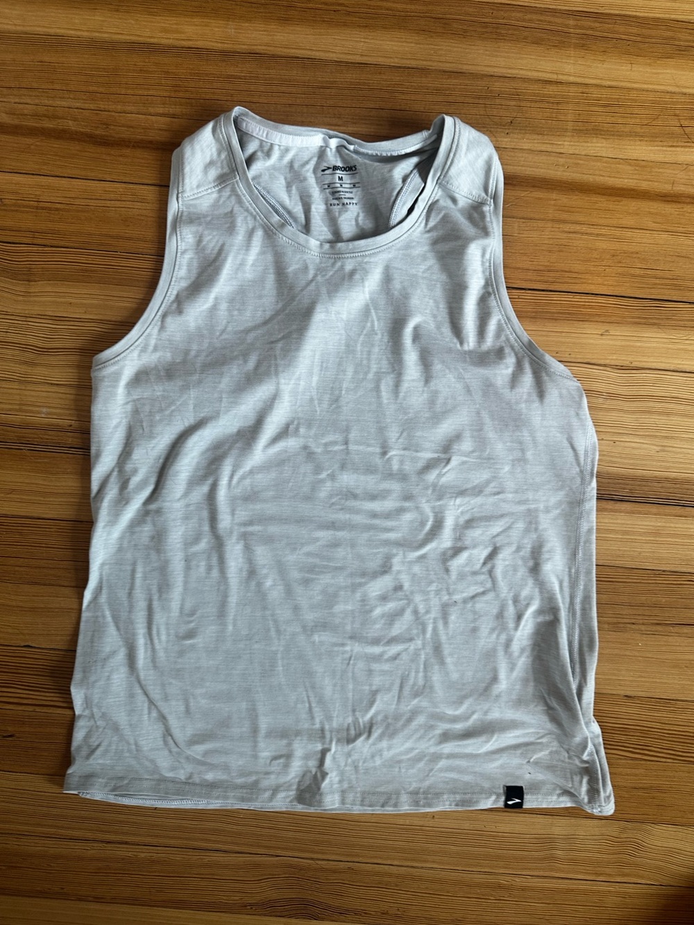 Brooks, women’s gray running tank, size medium
